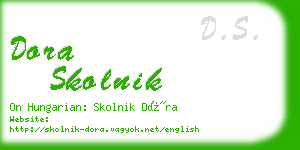 dora skolnik business card